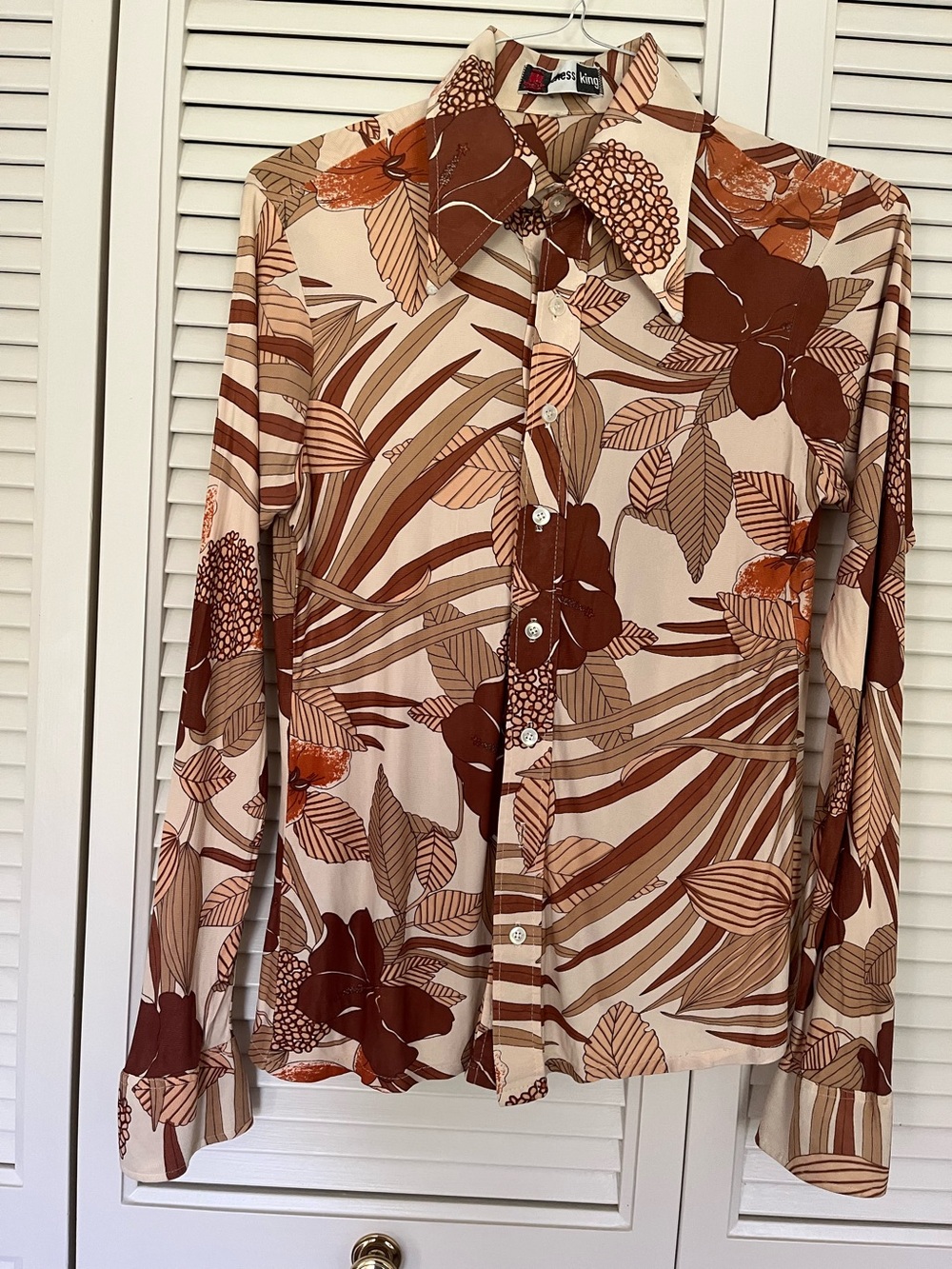 1970s Disco Shirt by Chess King size medium